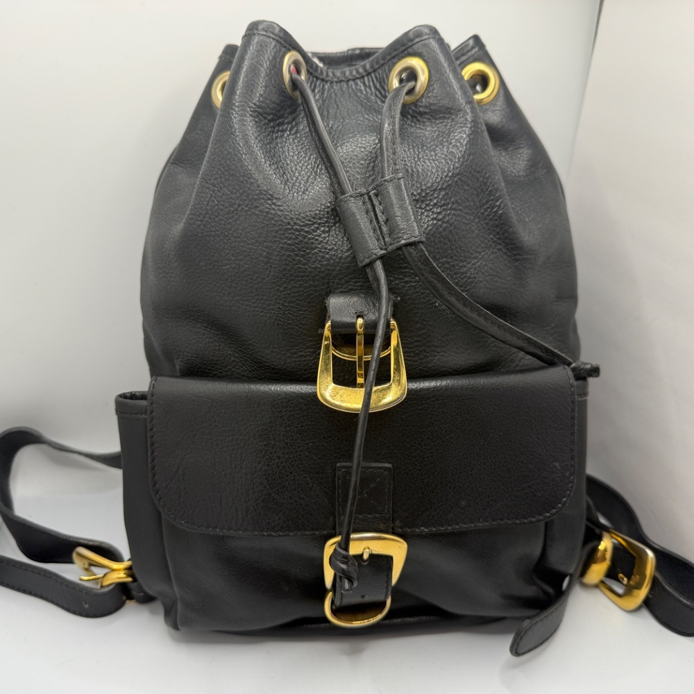 Versace Black Leather Backpack! - image 8